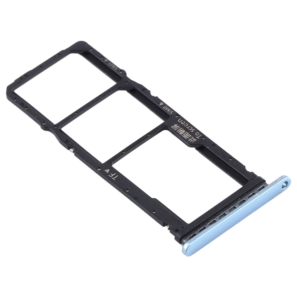 SIM Card Tray + SIM Card Tray + Micro SD Card Tray for Huawei Y7p (Baby Blue)