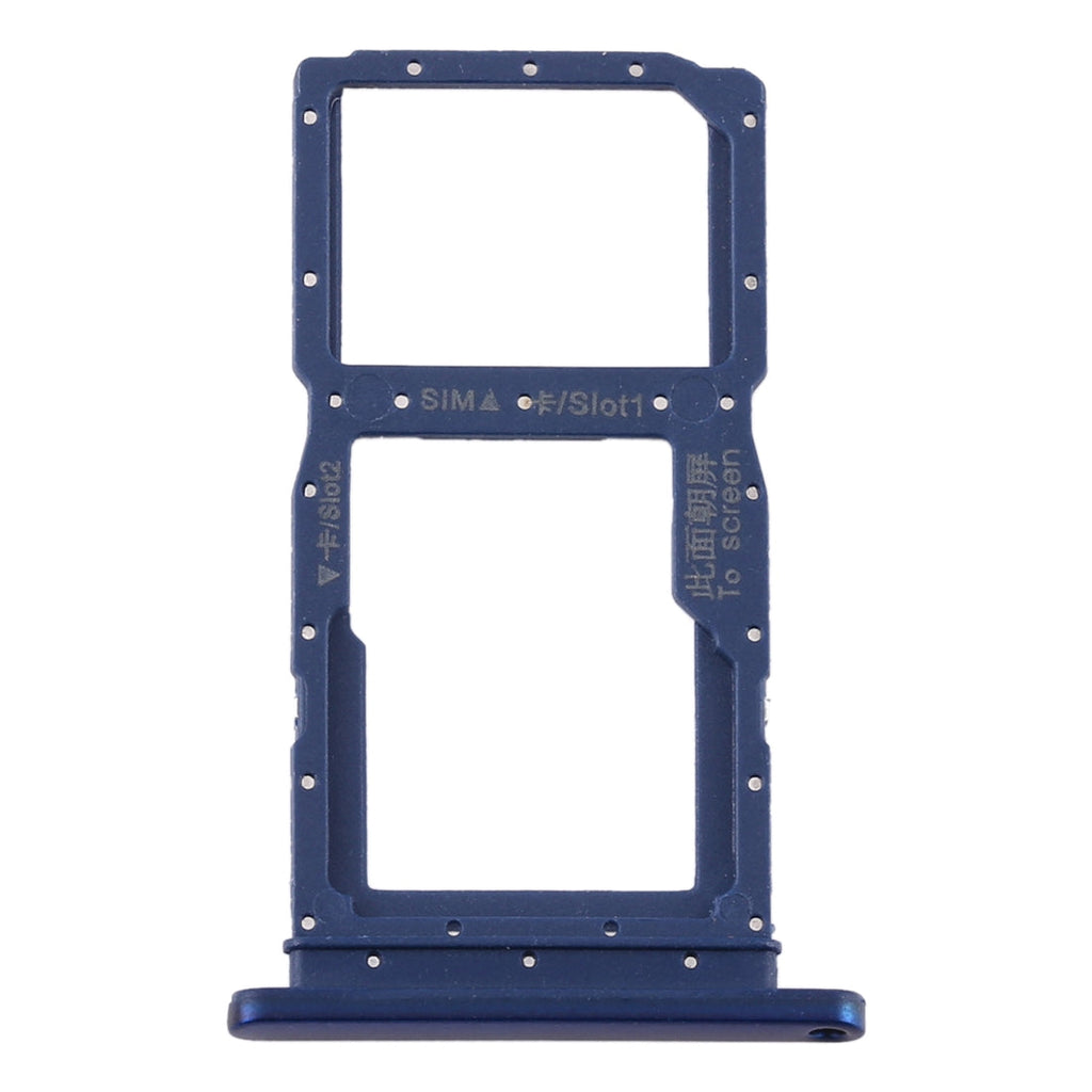 SIM Card Tray + SIM Card Tray / Micro SD Card Tray for Huawei Y9s(Blue)