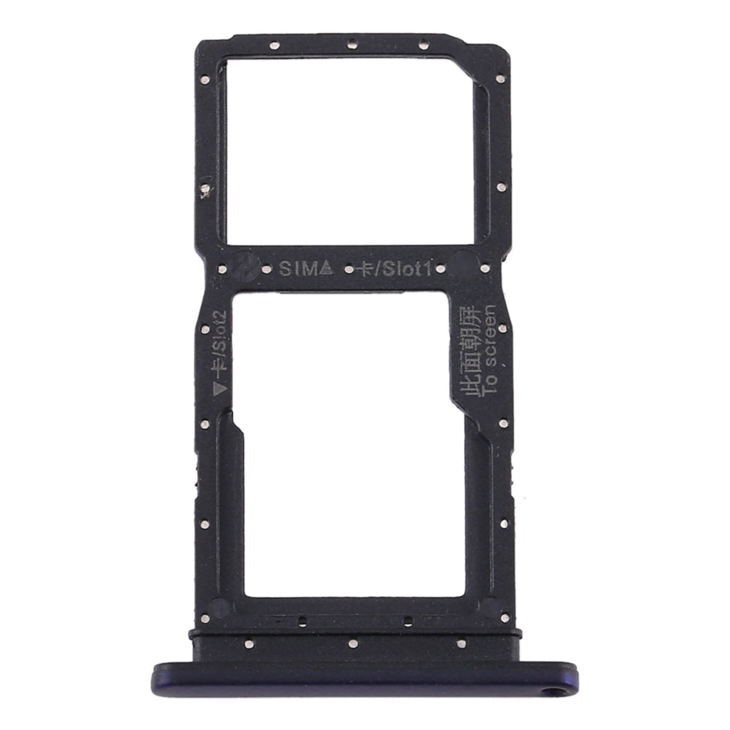 SIM Card Tray + SIM Card Tray / Micro SD Card Tray for Huawei Y9s(Purple)