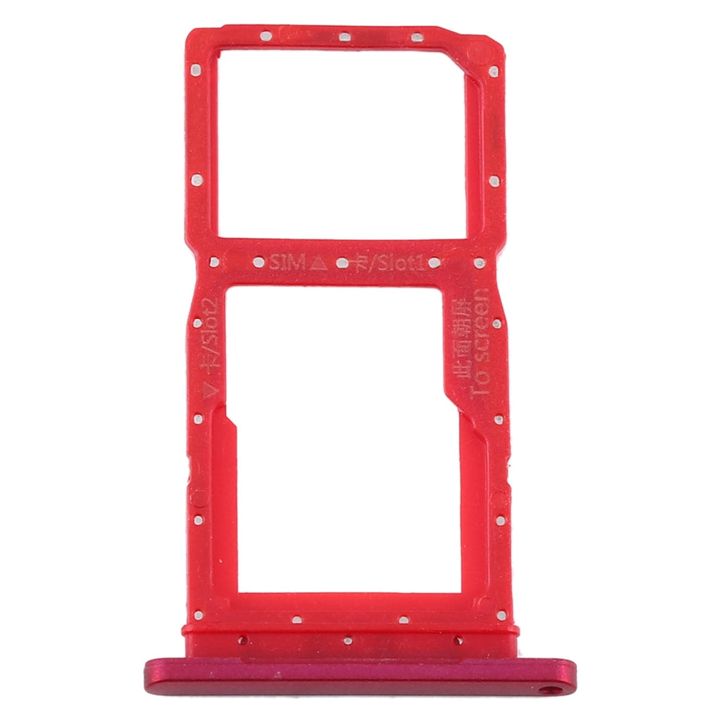 SIM Card Tray + SIM Card Tray / Micro SD Card Tray for Huawei Y9s(Red)