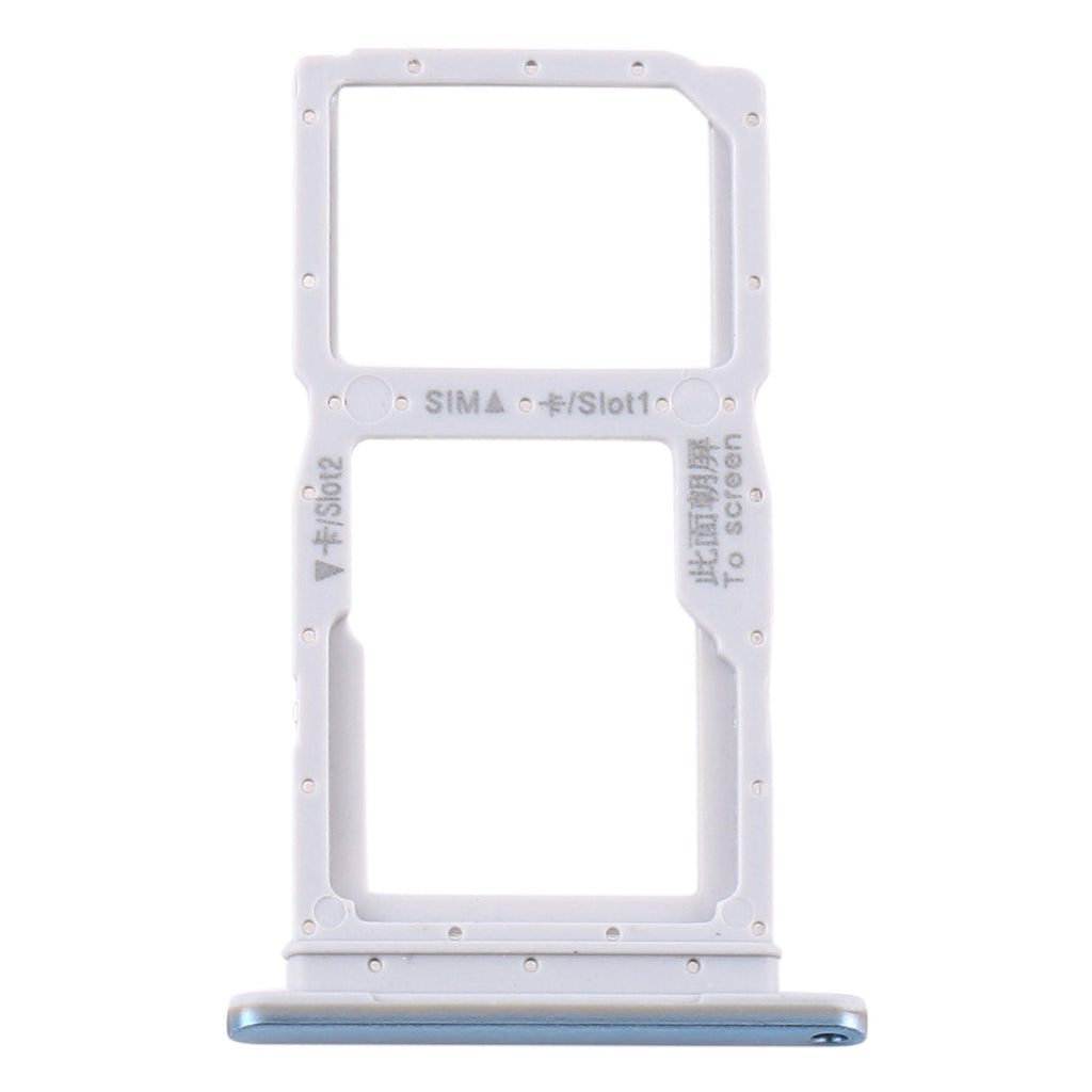 SIM Card Tray + SIM Card Tray / Micro SD Card Tray for Huawei Y9s(Baby Blue)