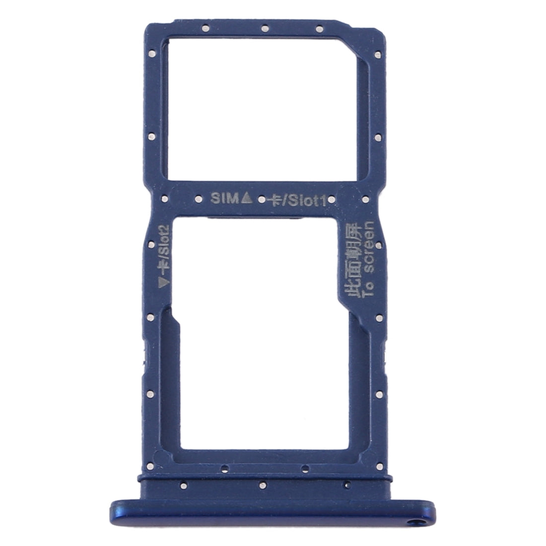 SIM Card Tray + SIM Card Tray / Micro SD Card Tray for Huawei Y9s 2020 (Blue)