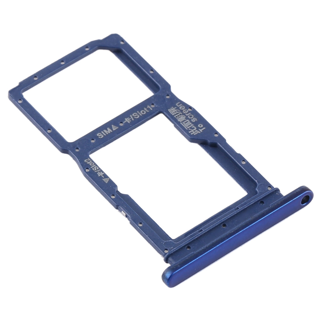 SIM Card Tray + SIM Card Tray / Micro SD Card Tray for Huawei Y9s 2020 (Blue)