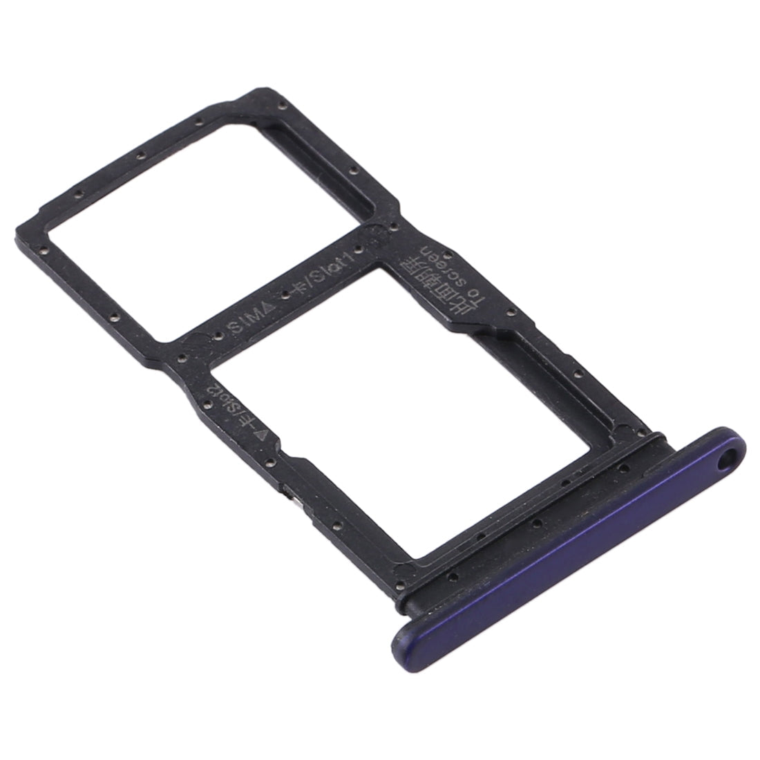 SIM Card Tray + SIM Card Tray / Micro SD Card Tray for Huawei Y9s 2020 (Purple)