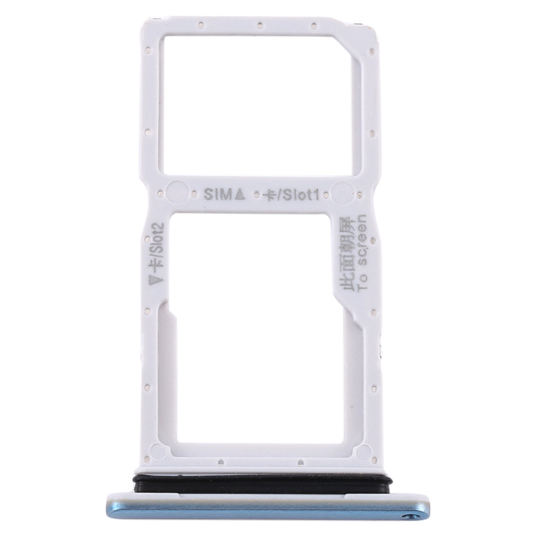 SIM Card Tray + SIM Card Tray / Micro SD Card Tray for Huawei Y9s 2020 (Baby Blue)