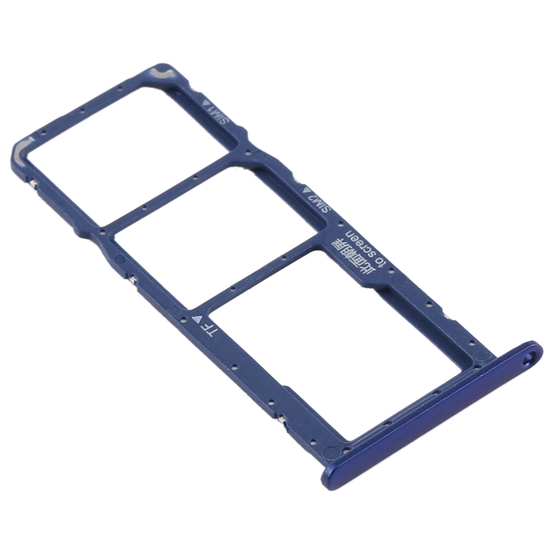 SIM Card Tray + SIM Card Tray + Micro SD Card Tray for Huawei Honor 8A Pro (Blue)