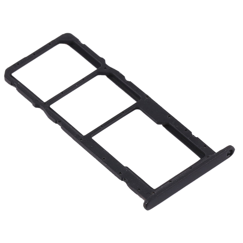 SIM Card Tray + SIM Card Tray + Micro SD Card Tray for Huawei Y6s (2019) (Black)