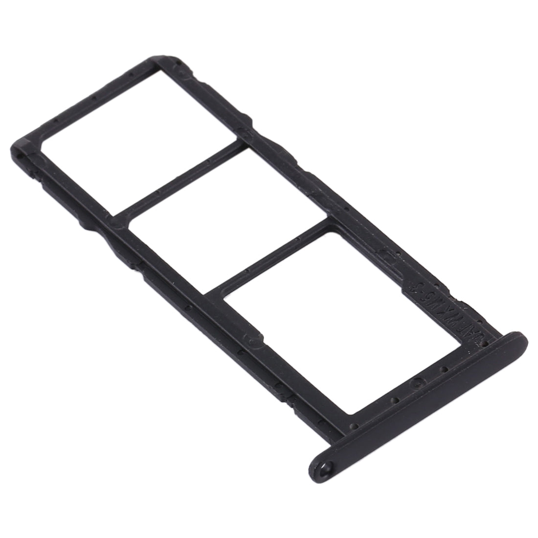 SIM Card Tray + SIM Card Tray + Micro SD Card Tray for Huawei Y6s (2019) (Black)