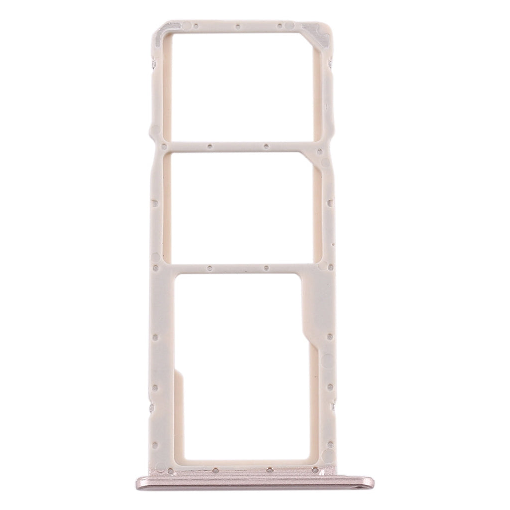 SIM Card Tray + SIM Card Tray + Micro SD Card Tray for Huawei Y6s (2019) (Gold)