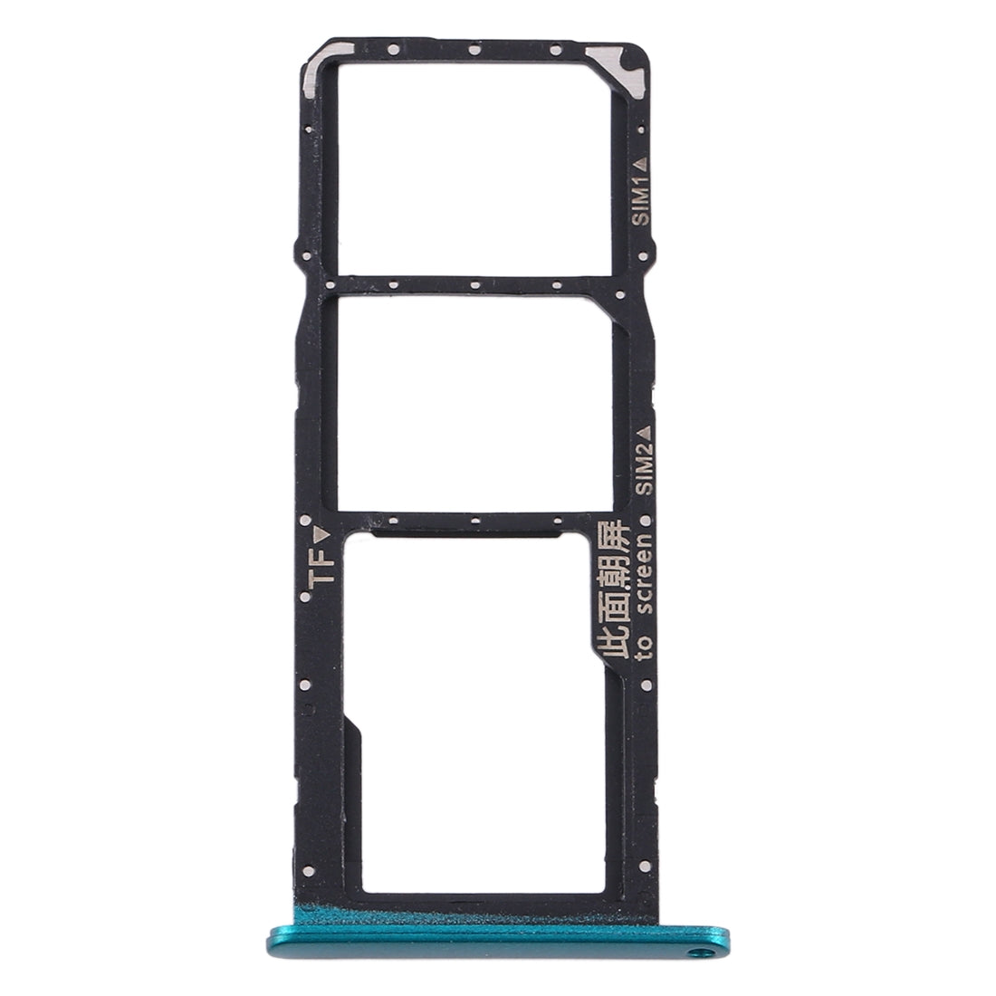 SIM Card Tray + SIM Card Tray + Micro SD Card Tray for Huawei Y6s (2020) (Green)