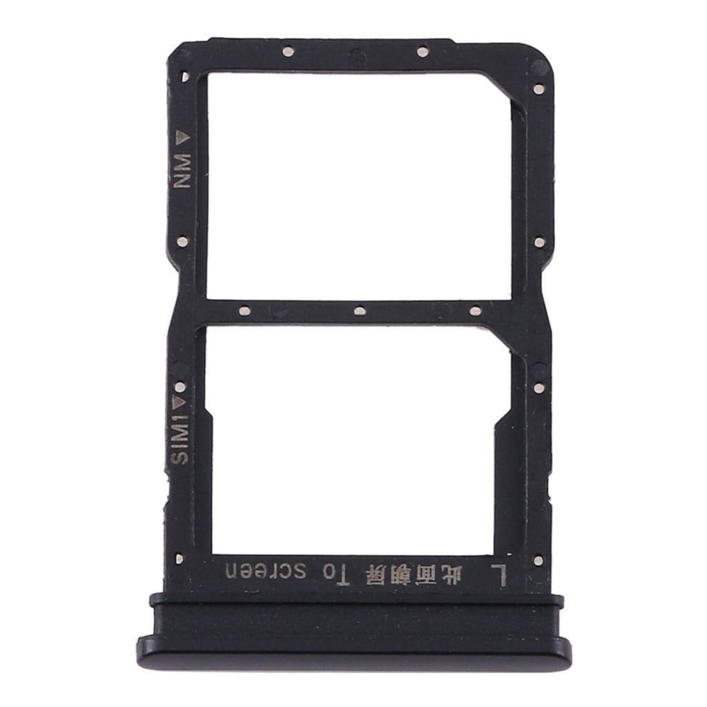 SIM Card Tray + NM Card Tray for Huawei P Smart 2020 (Black)