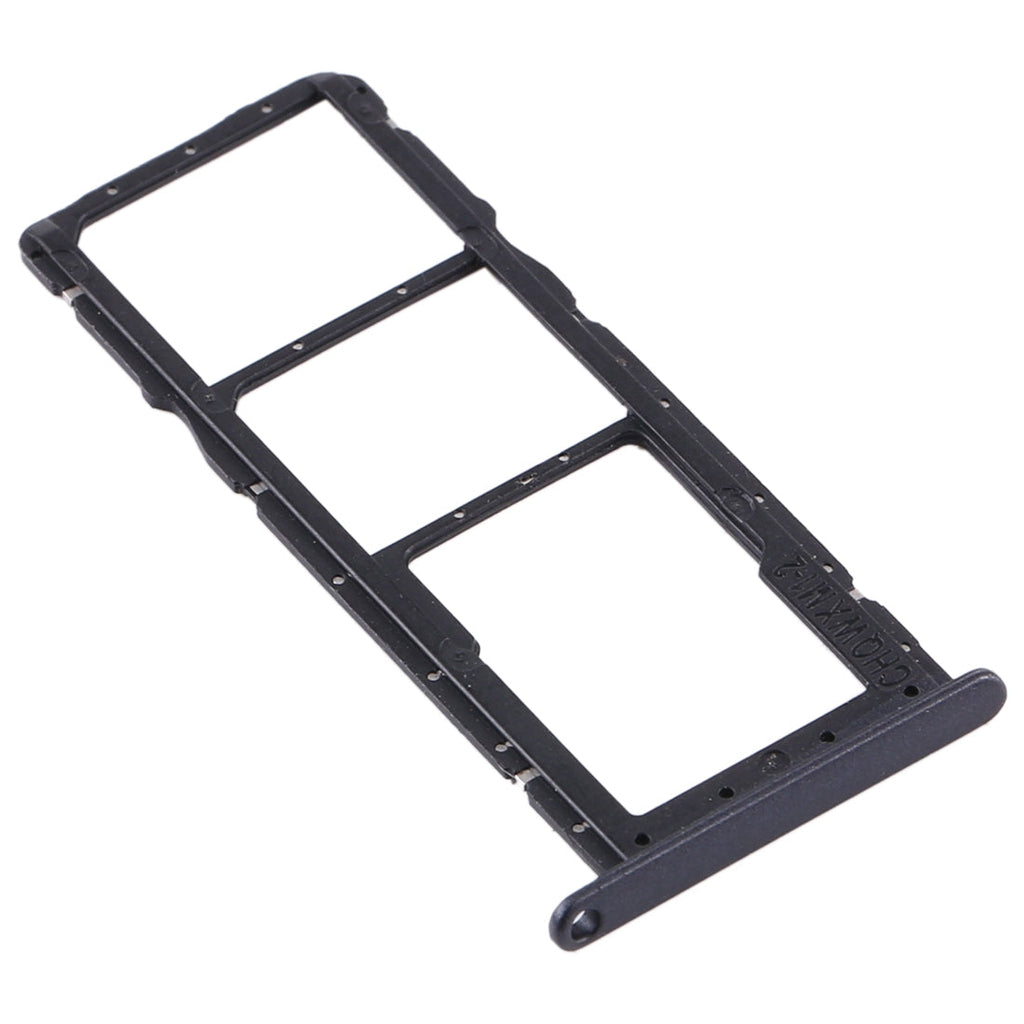 SIM Card Tray + SIM Card Tray + Micro SD Card Tray for Huawei Y6 Pro (2019) (Black)