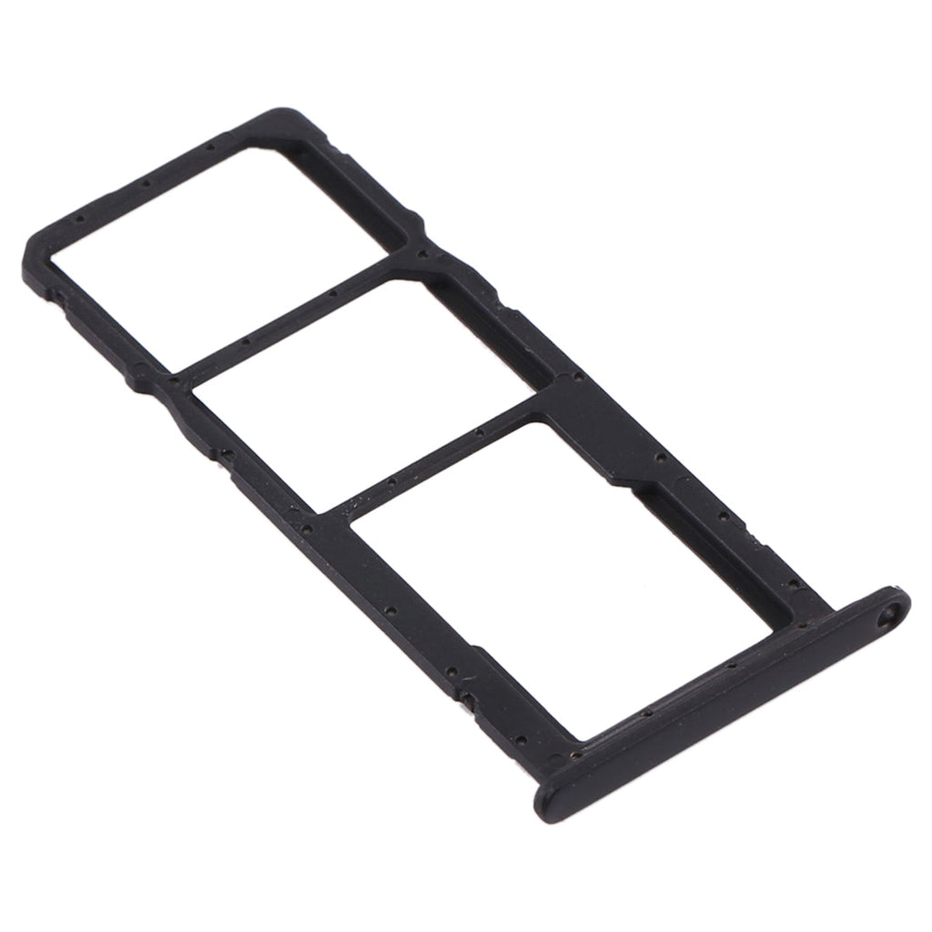 SIM Card Tray + SIM Card Tray + Micro SD Card Tray for Huawei Y6 (2019) (Black)