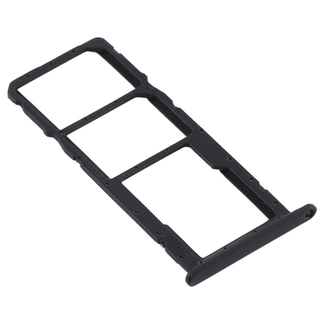 SIM Card Tray + SIM Card Tray + Micro SD Card Tray for Huawei Y6 (2019) (Black)
