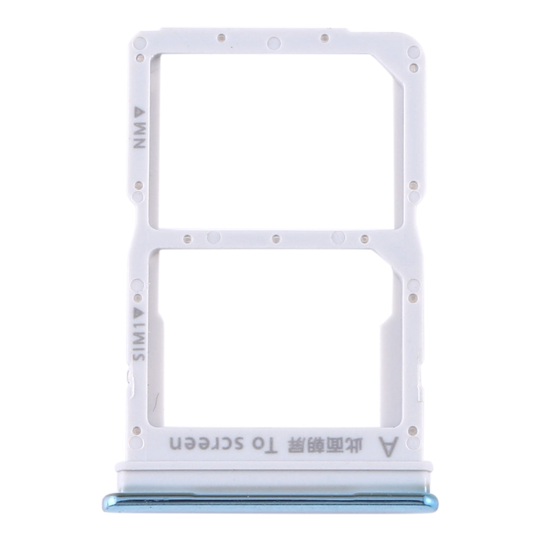 SIM Card Tray + NM Card Tray for Huawei Y8p (Twilight)