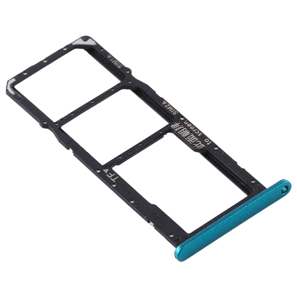 SIM Card Tray + SIM Card Tray + Micro SD Card Tray for Huawei Y6p (Green)