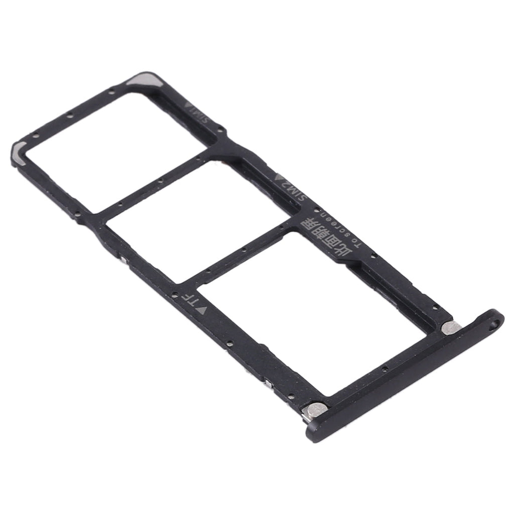 SIM Card Tray + SIM Card Tray + Micro SD Card Tray for Huawei Enjoy Max (Black)