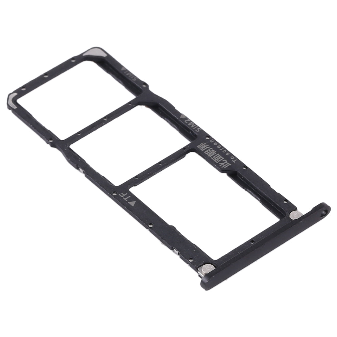 SIM Card Tray + SIM Card Tray + Micro SD Card Tray for Huawei Enjoy Max (Black)
