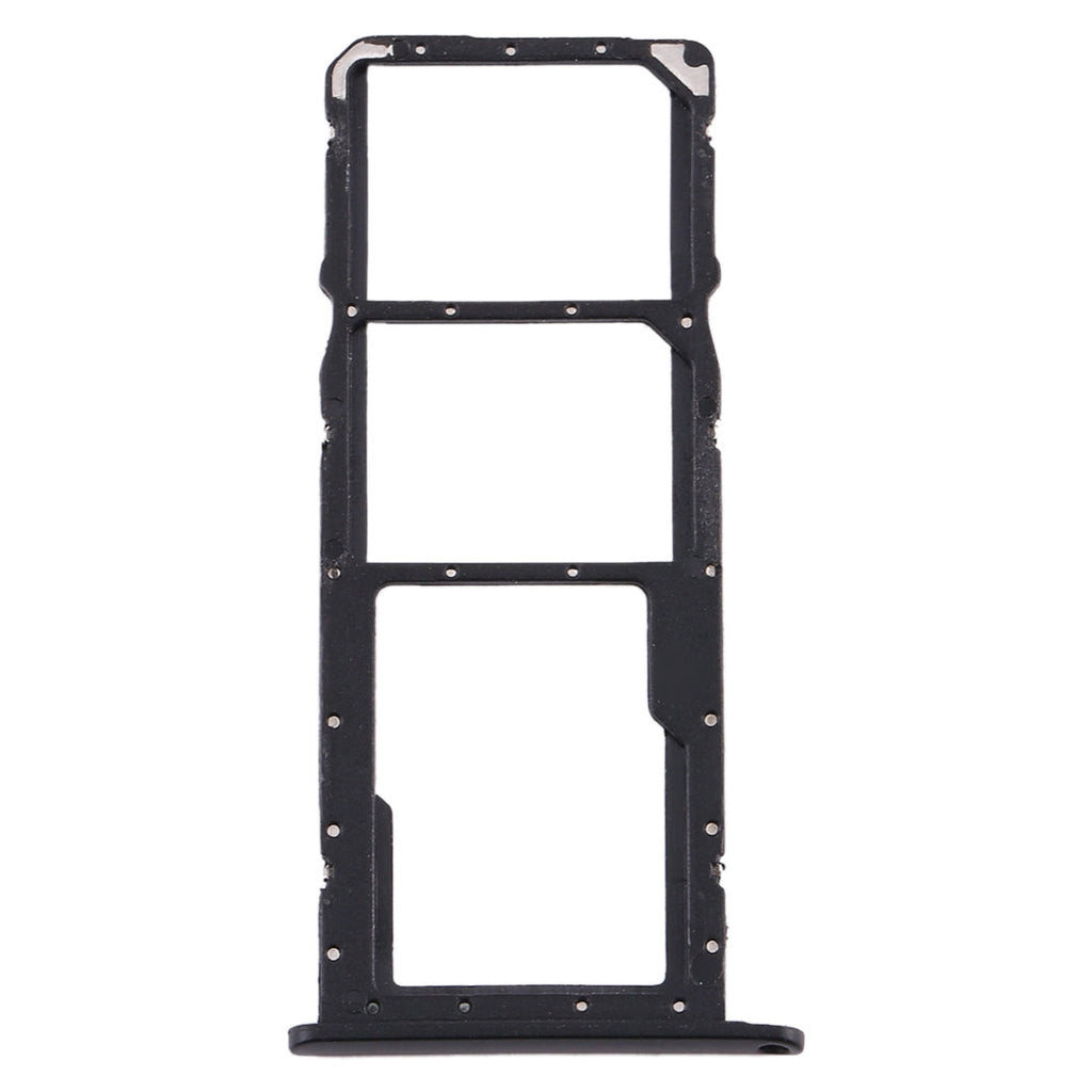 SIM Card Tray + SIM Card Tray + Micro SD Card Tray for Huawei Y8s (Black)