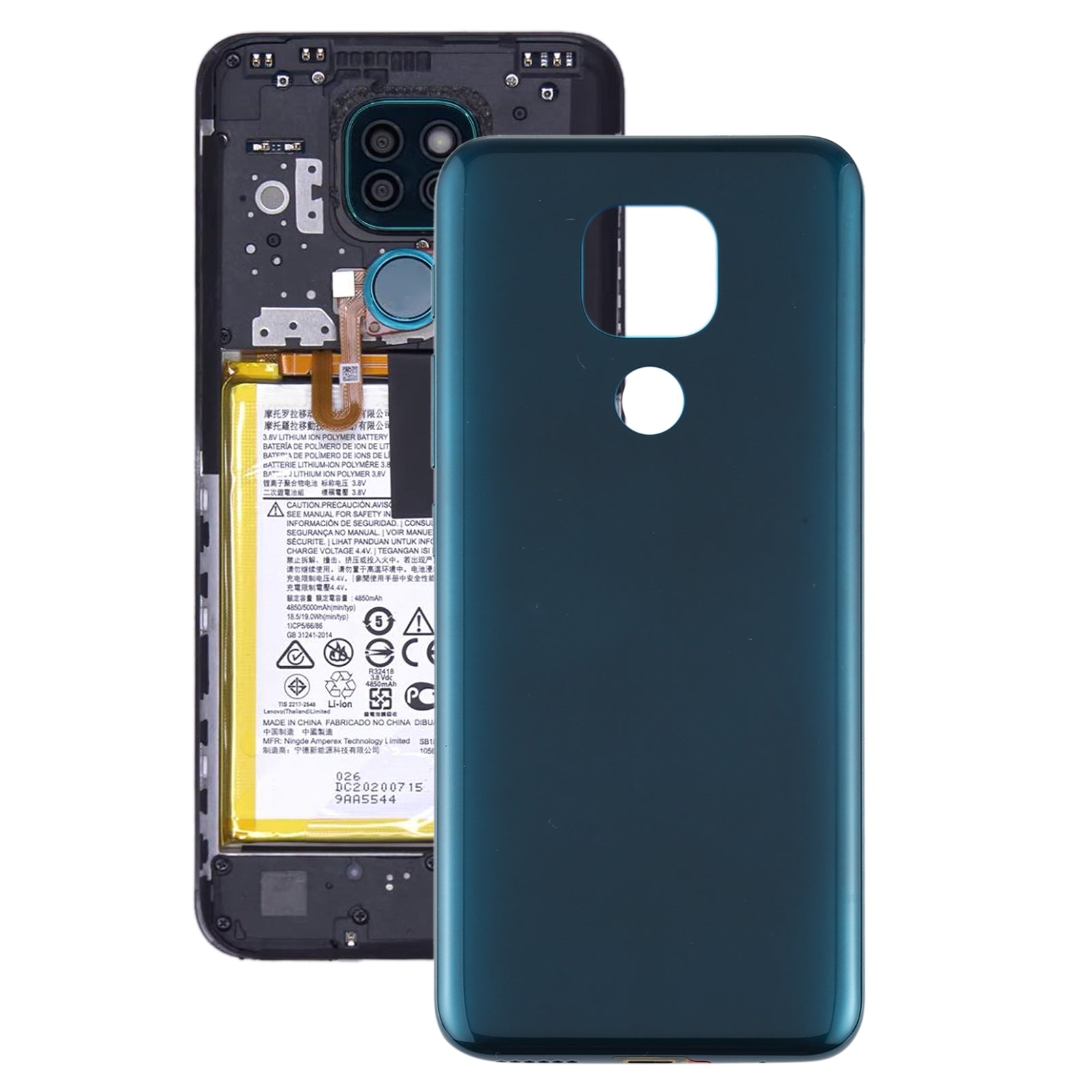 Battery Back Cover for Motorola Moto G9 Play / Moto G9 (India) (Green)