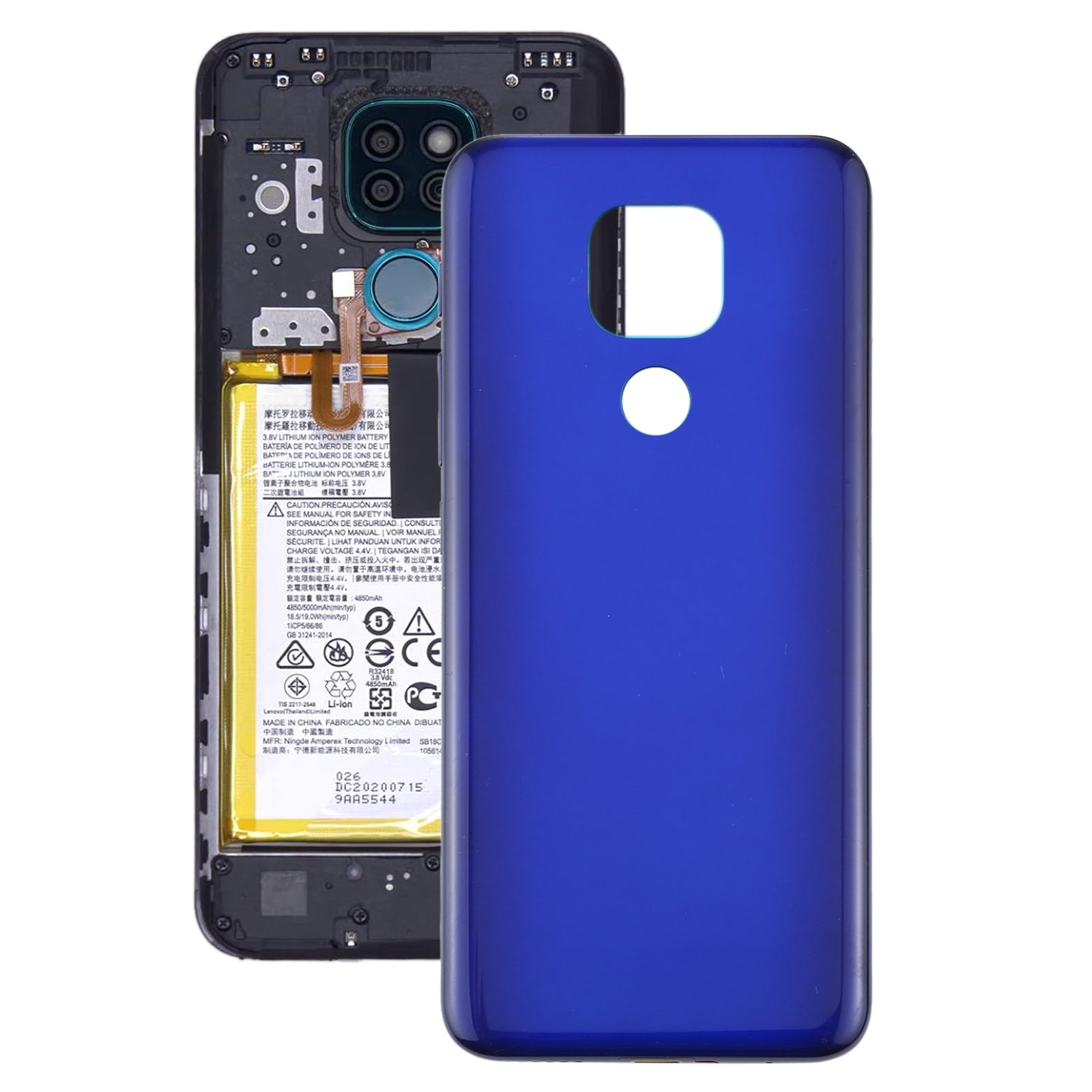 Battery Back Cover for Motorola Moto G9 Play / Moto G9 (India) (Purple)