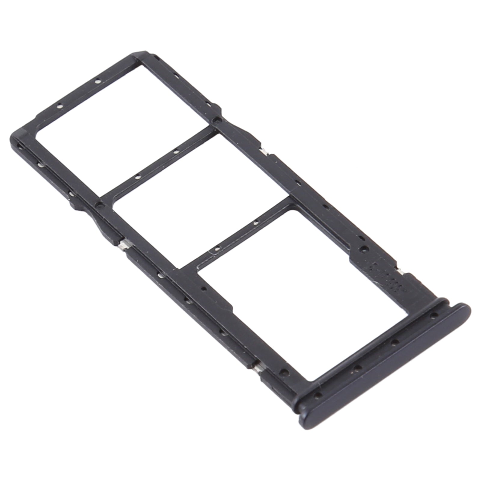 SIM Card Tray + SIM Card Tray + Micro SD Card Tray for Xiaomi Redmi 9A/Redmi 9C(Black)