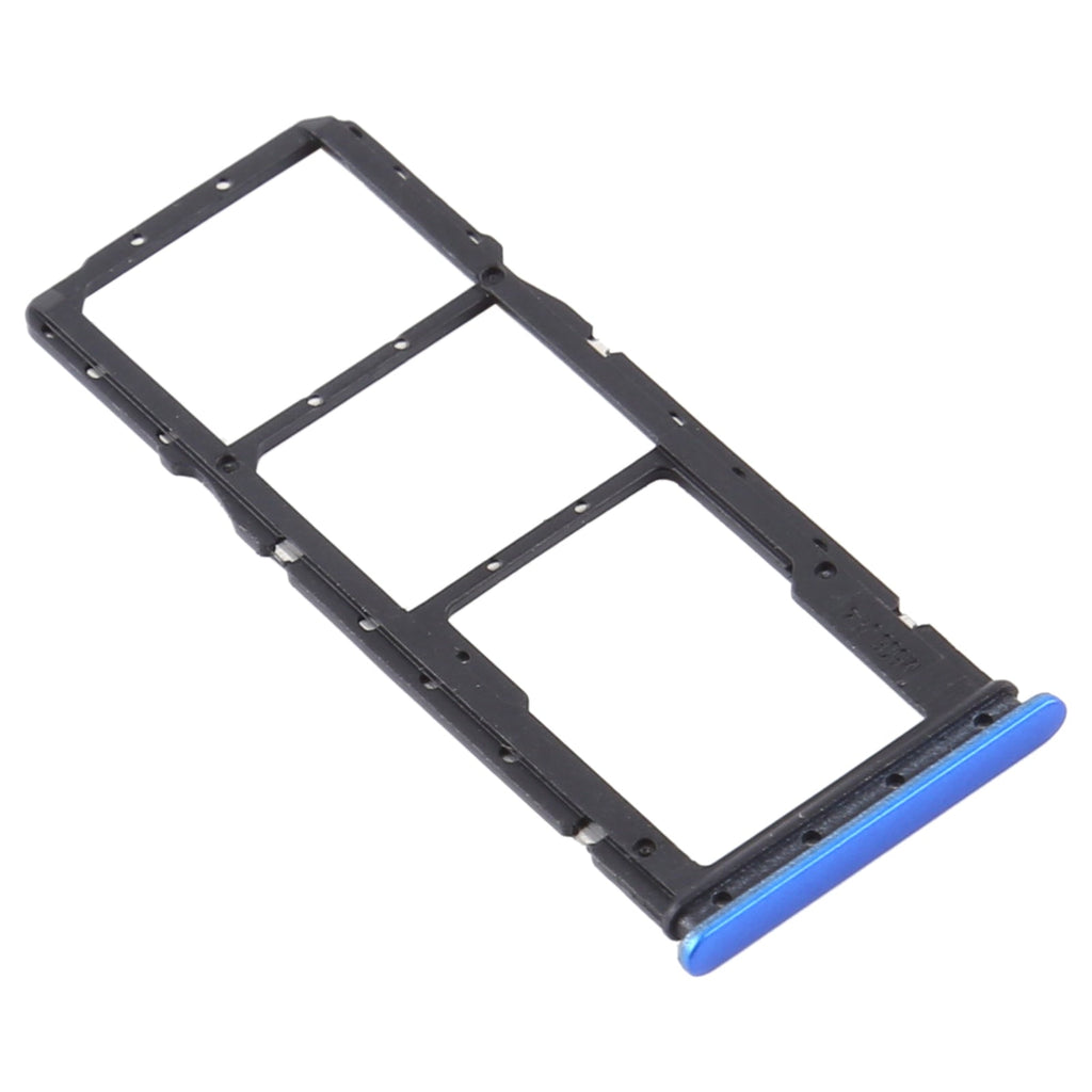 SIM Card Tray + SIM Card Tray + Micro SD Card Tray for Xiaomi Redmi 9A/Redmi 9C(Blue)