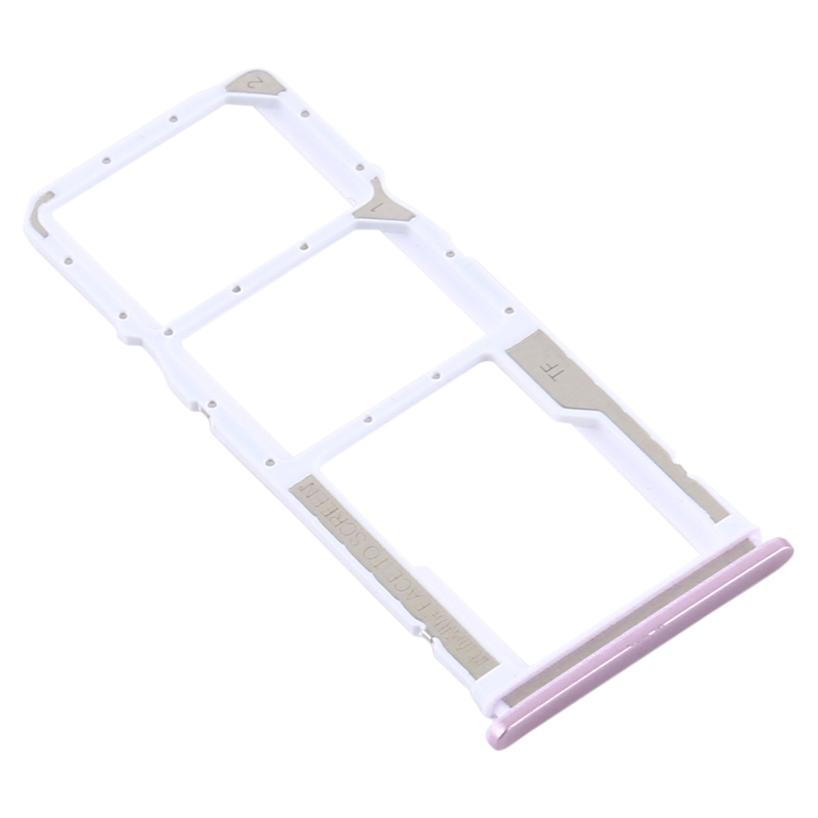 SIM Card Tray + SIM Card Tray + Micro SD Card Tray for Xiaomi Redmi 9/Poco C31(Pink)