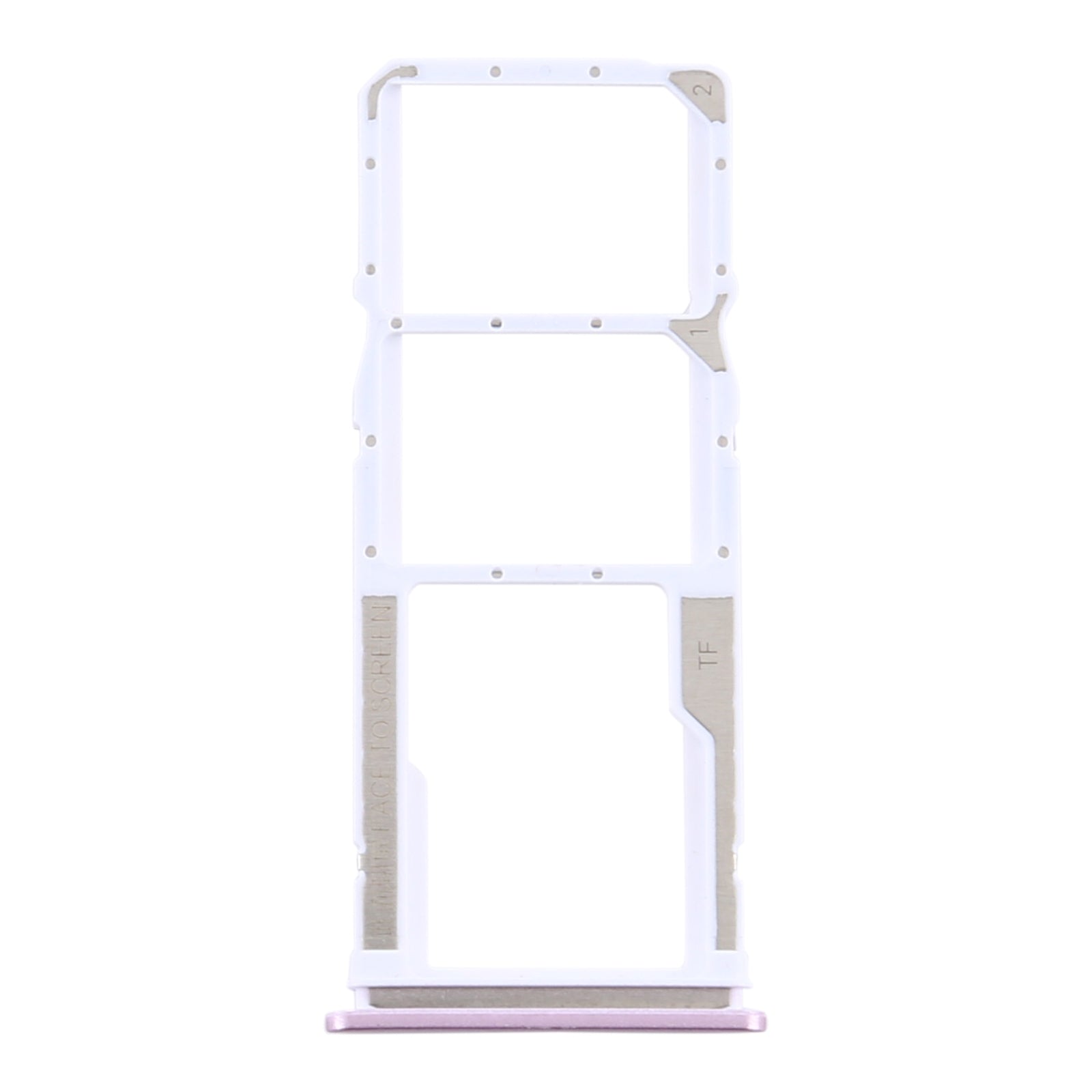SIM Card Tray + SIM Card Tray + Micro SD Card Tray for Xiaomi Redmi 9/Poco C31(Pink)