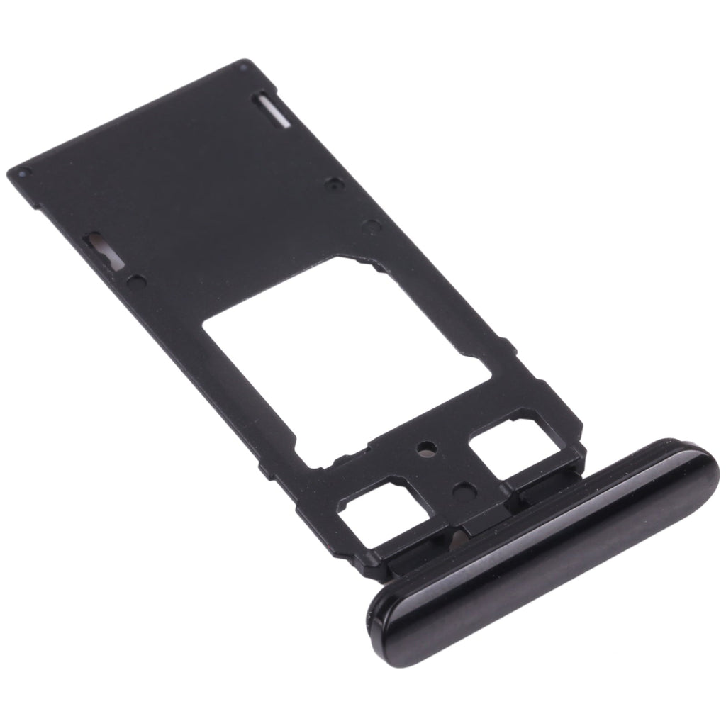SIM Card Tray + SIM Card Tray / Micro SD Card Tray for Sony Xperia 1 / Xperia XZ4 (Black)