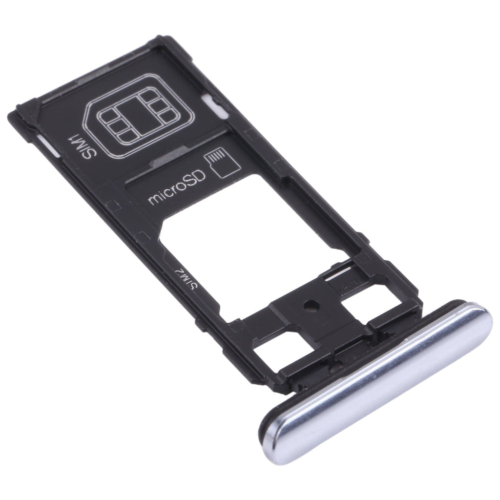 SIM Card Tray + SIM Card Tray / Micro SD Card Tray for Sony Xperia 1 / Xperia XZ4 (Grey)