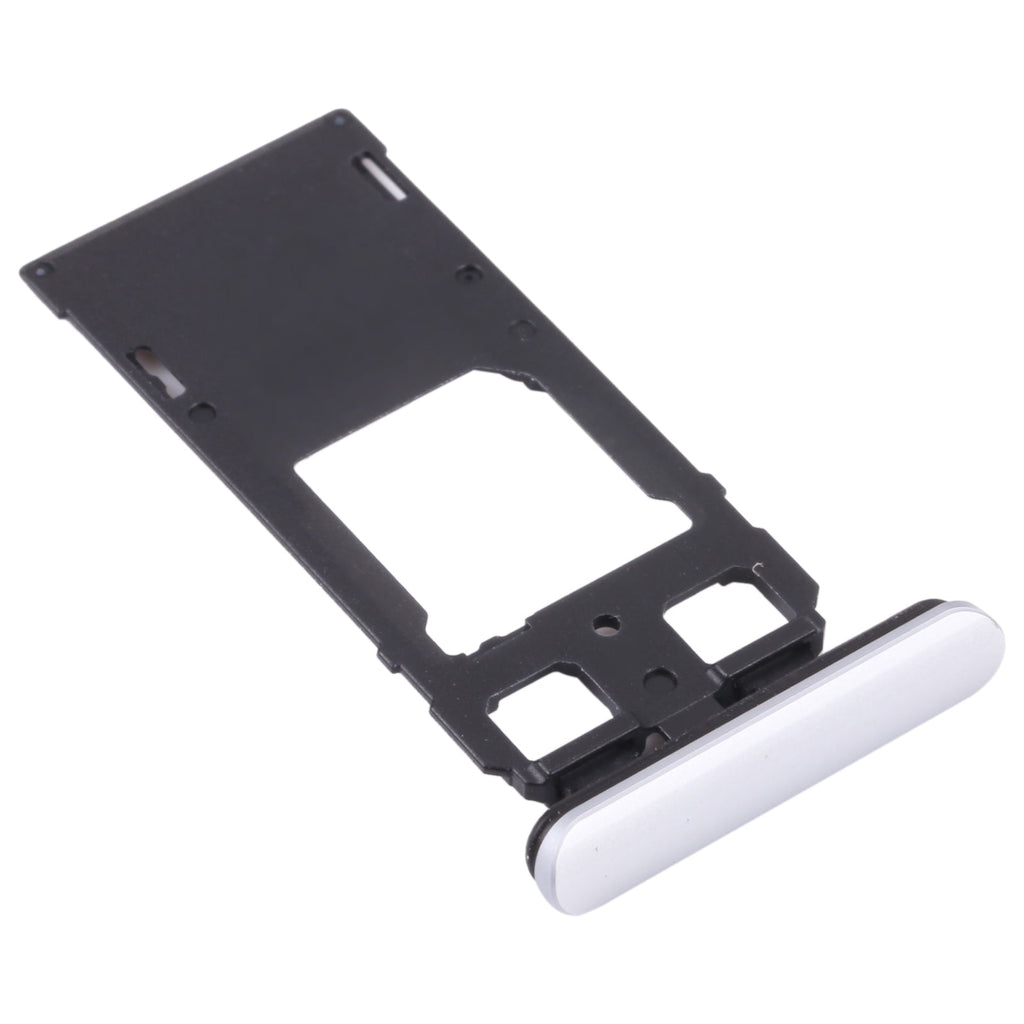 SIM Card Tray + SIM Card Tray / Micro SD Card Tray for Sony Xperia 1 / Xperia XZ4 (Silver)