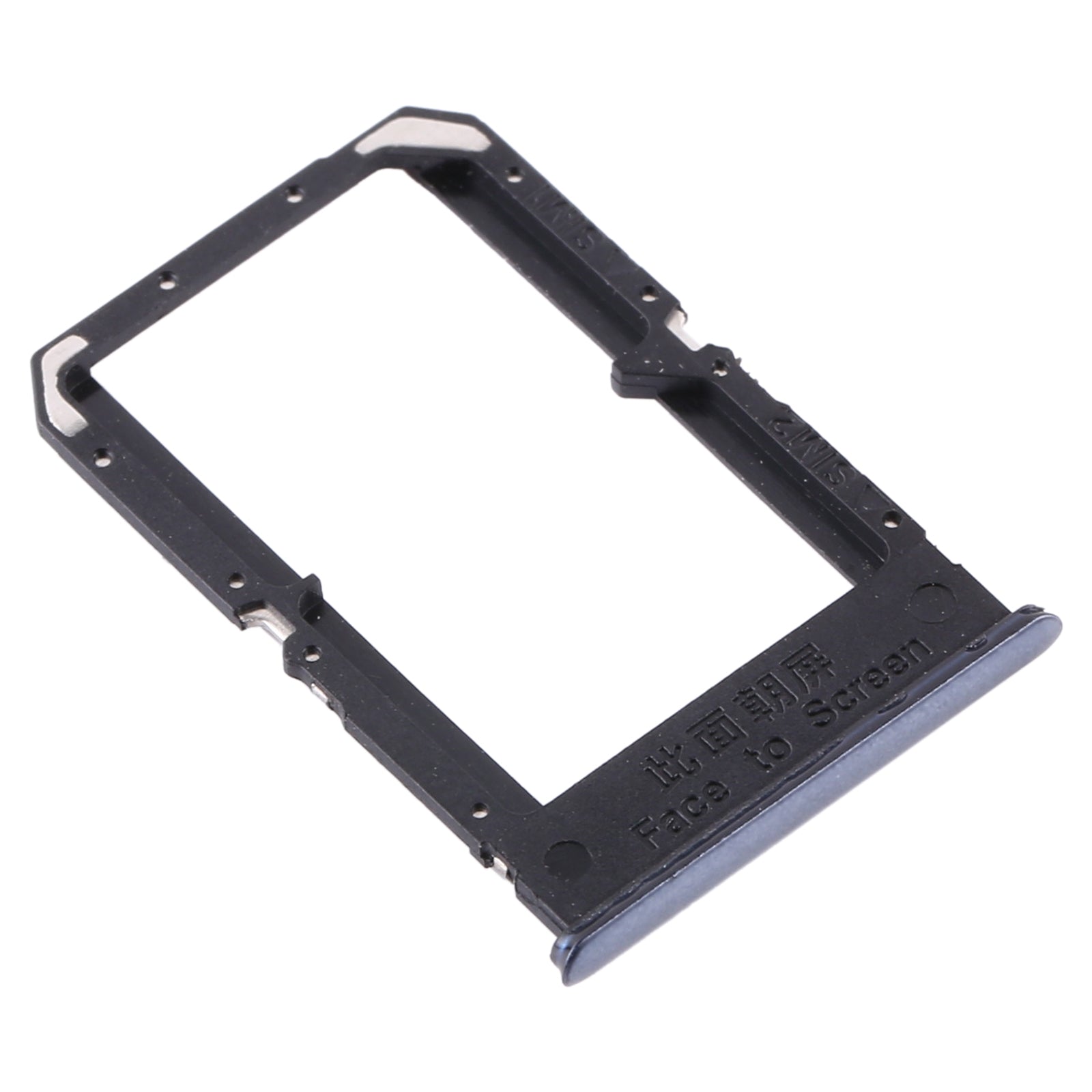 For OPPO Reno4 SE/A93 4G/OPPO Reno4 F/Reno4 Lite/F17 Pro PEAT00 PEAM00 SIM Card Tray + SIM Card Tray (Black)