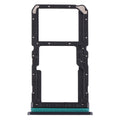 For OPPO Reno2 PCKM70 PCKT00 PCKM00 CPH1907  SIM Card Tray + SIM Card Tray / Micro SD Card Tray (Black)
