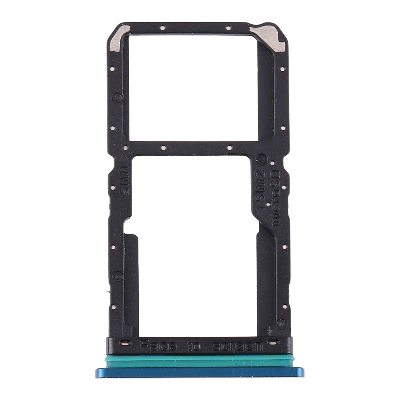 For OPPO Reno2 PCKM70 PCKT00 PCKM00 CPH1907  SIM Card Tray + SIM Card Tray / Micro SD Card Tray (Green)