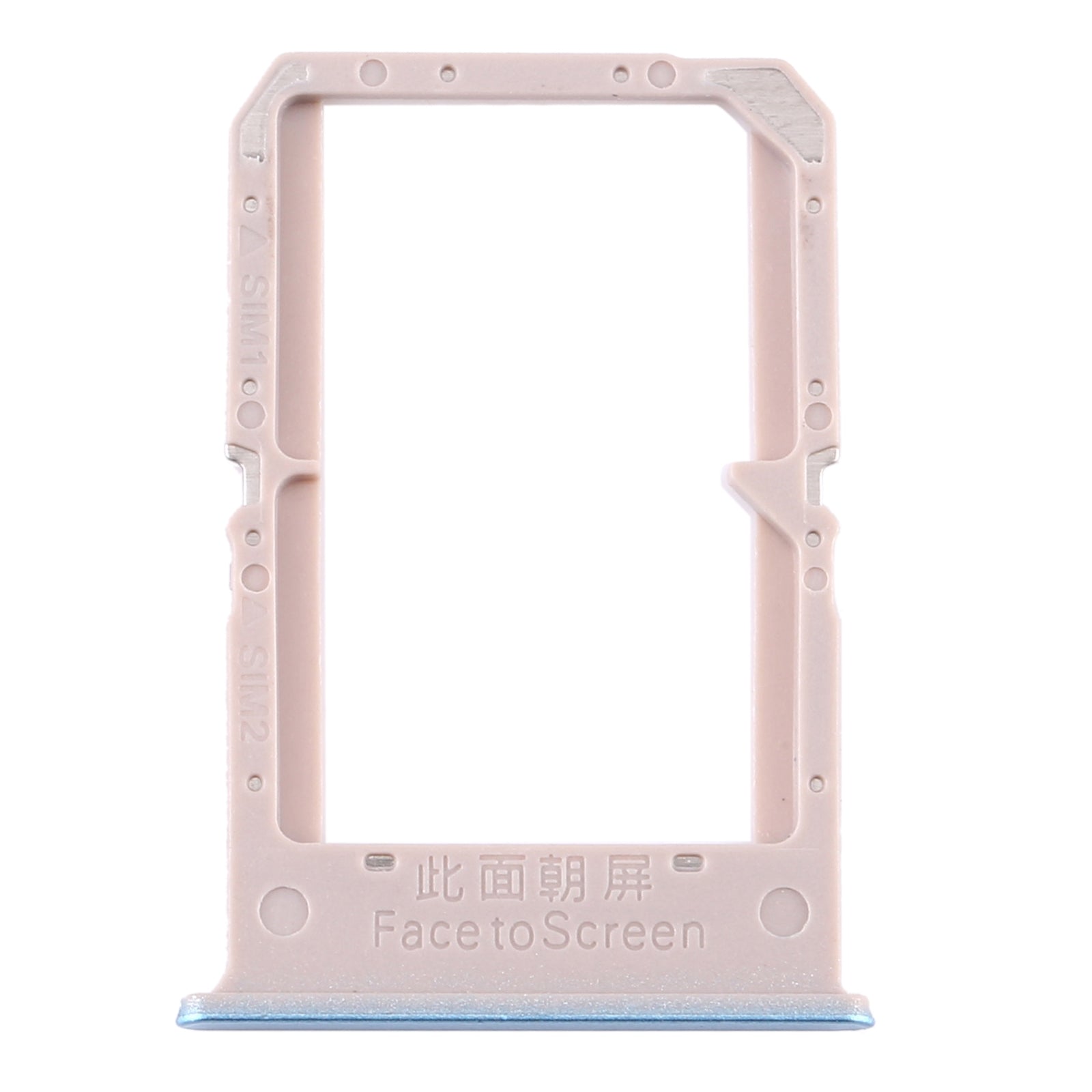 For OPPO A72 5G / K7X 5G / A53 5G SIM Card Tray + SIM Card Tray(Blue)