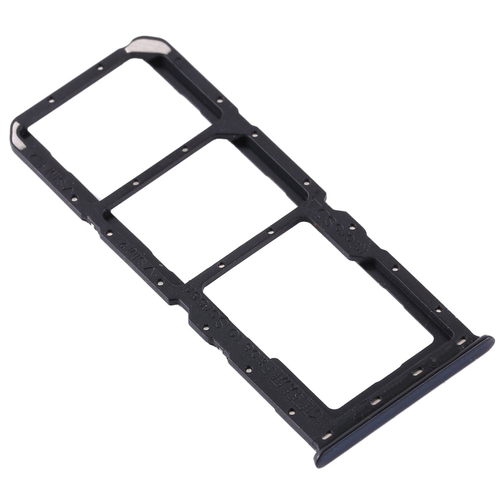 For OPPO A91/F15/Reno3 4G/Reno3 Youth CPH2001 CPH2021 PCPM00 SIM Card Tray + SIM Card Tray + Micro SD Card Tray(Black)