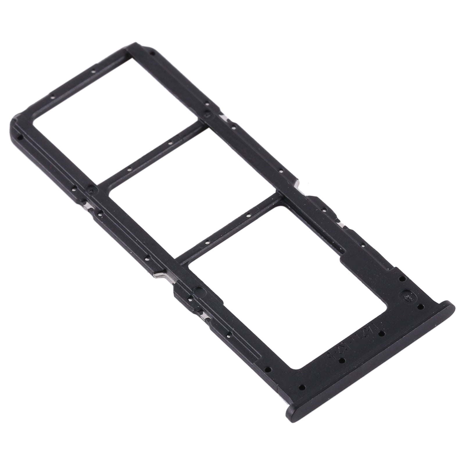 For OPPO A32 / A53 4G / A33 2020 / A53s / A11s PDVM00  SIM Card Tray + SIM Card Tray + Micro SD Card Tray(Black)