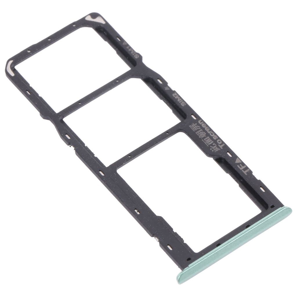 For OPPO Realme C11 RMX2185  SIM Card Tray + SIM Card Tray + Micro SD Card Tray (Green)