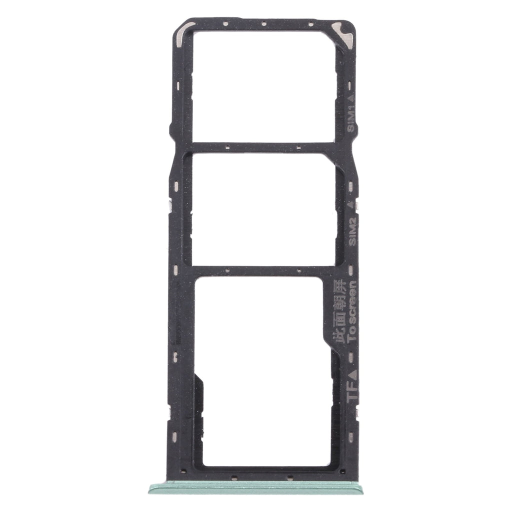 For OPPO Realme C11 RMX2185  SIM Card Tray + SIM Card Tray + Micro SD Card Tray (Green)