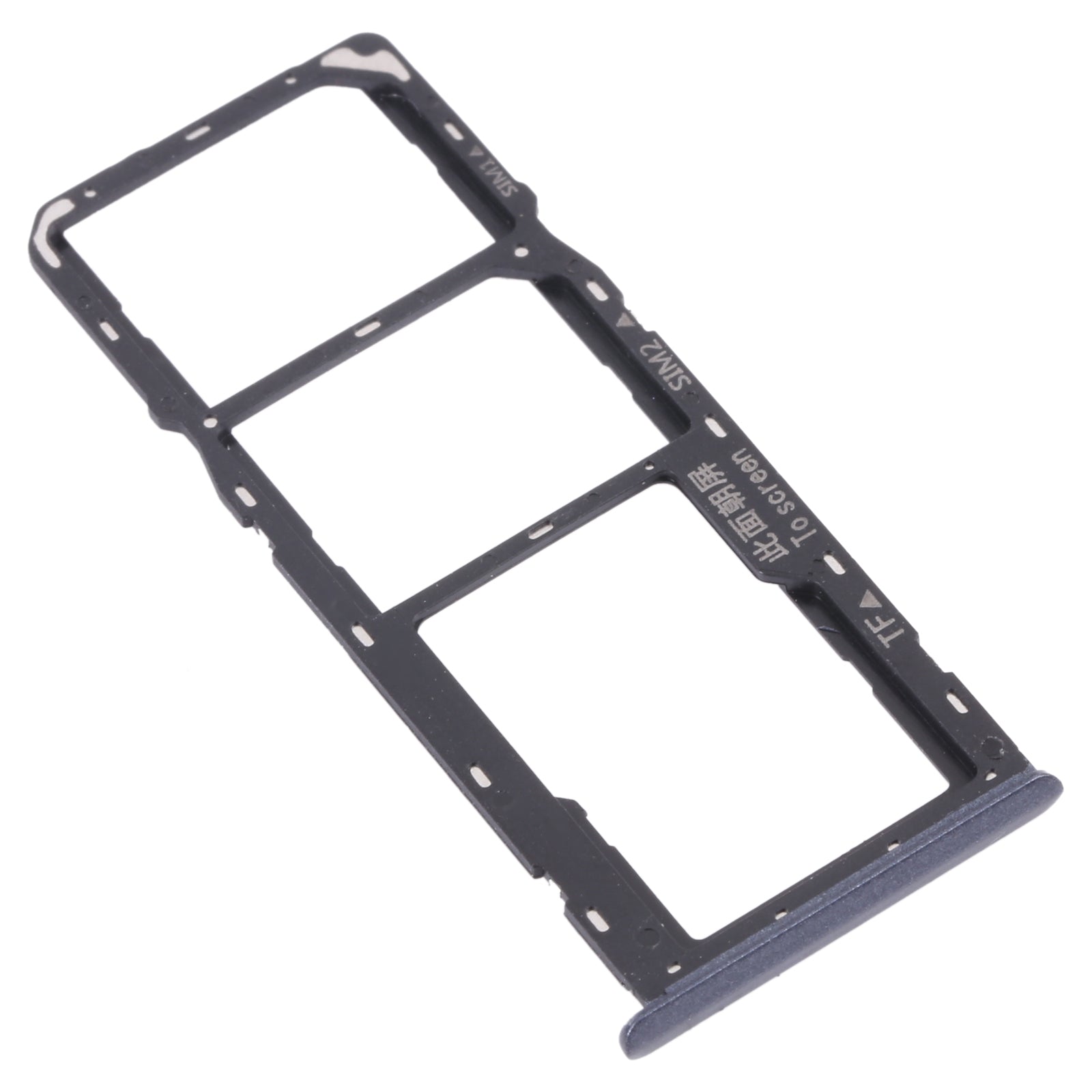 For OPPO Realme C11 RMX2185  SIM Card Tray + SIM Card Tray + Micro SD Card Tray (Grey)
