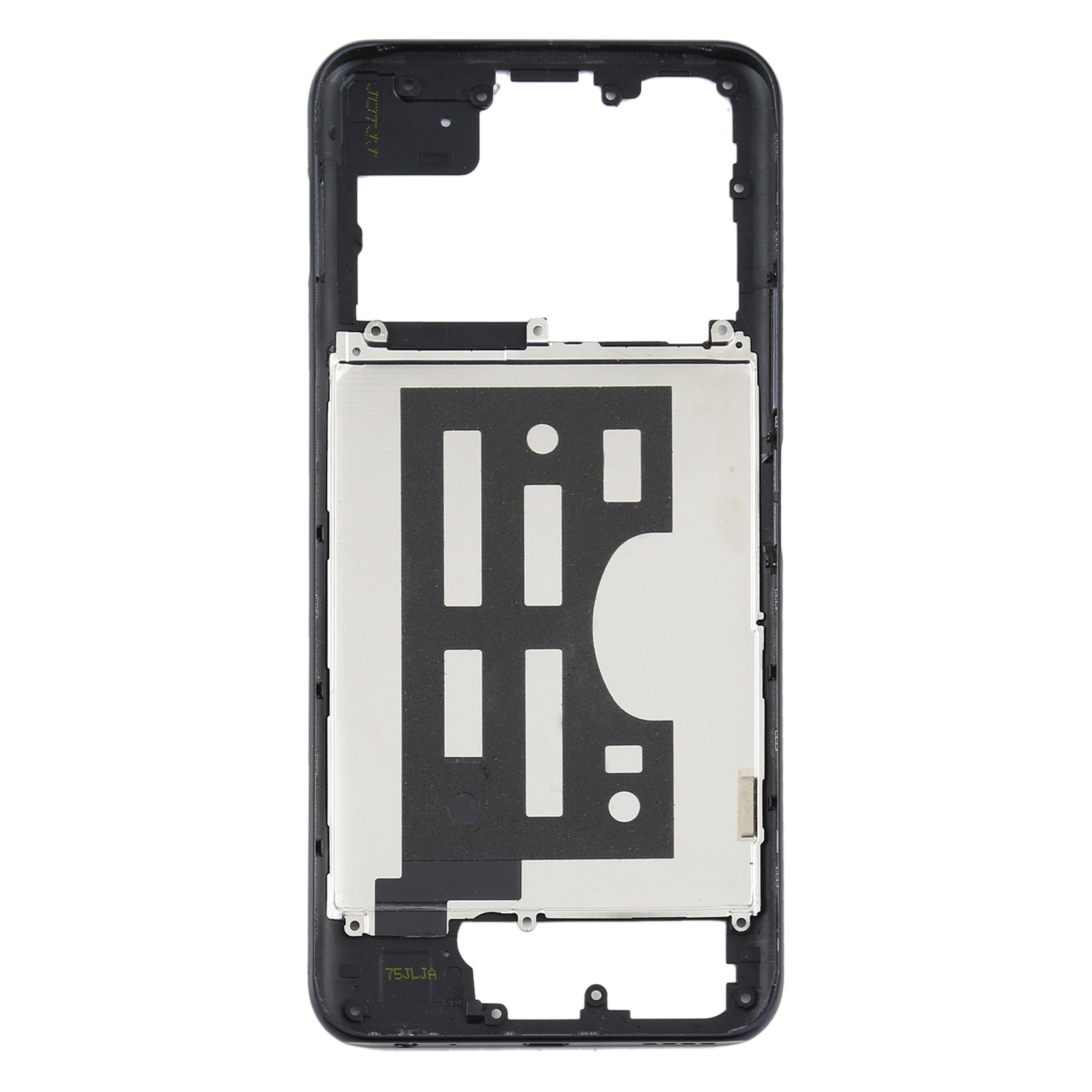 For Vivo Y70s Middle Frame Bezel Plate(Black)