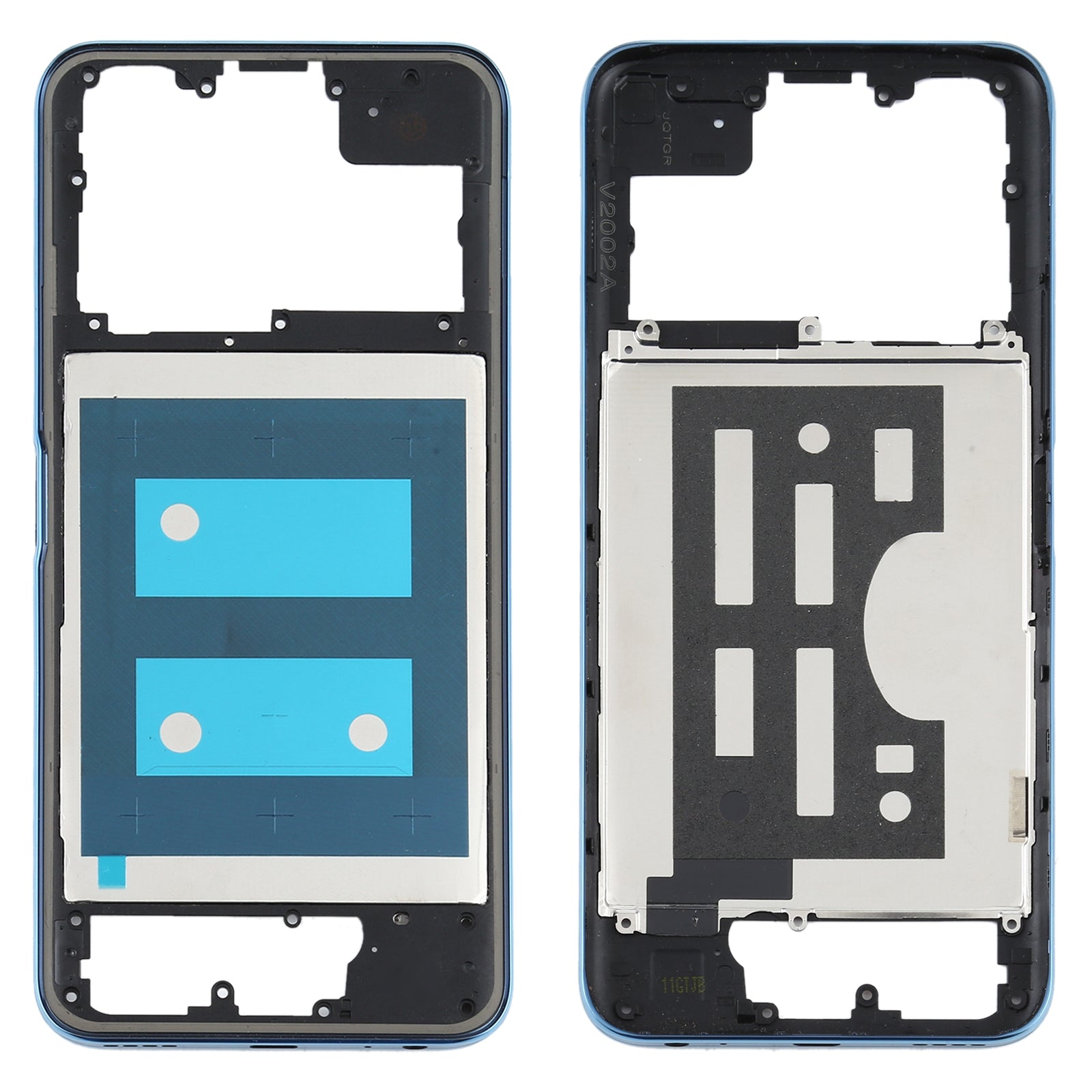 For Vivo Y70s Middle Frame Bezel Plate(Blue)