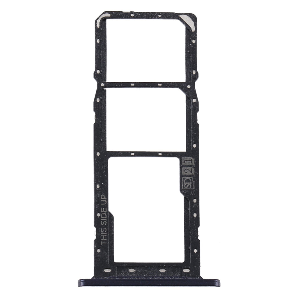 SIM Card Tray + SIM Card Tray + Micro SD Card Tray for Motorola Moto E6 Plus/Moto E6s (2020)/AGA0004/PAGA0004IN/PAGA0033IN/PAGA0033 (Black)