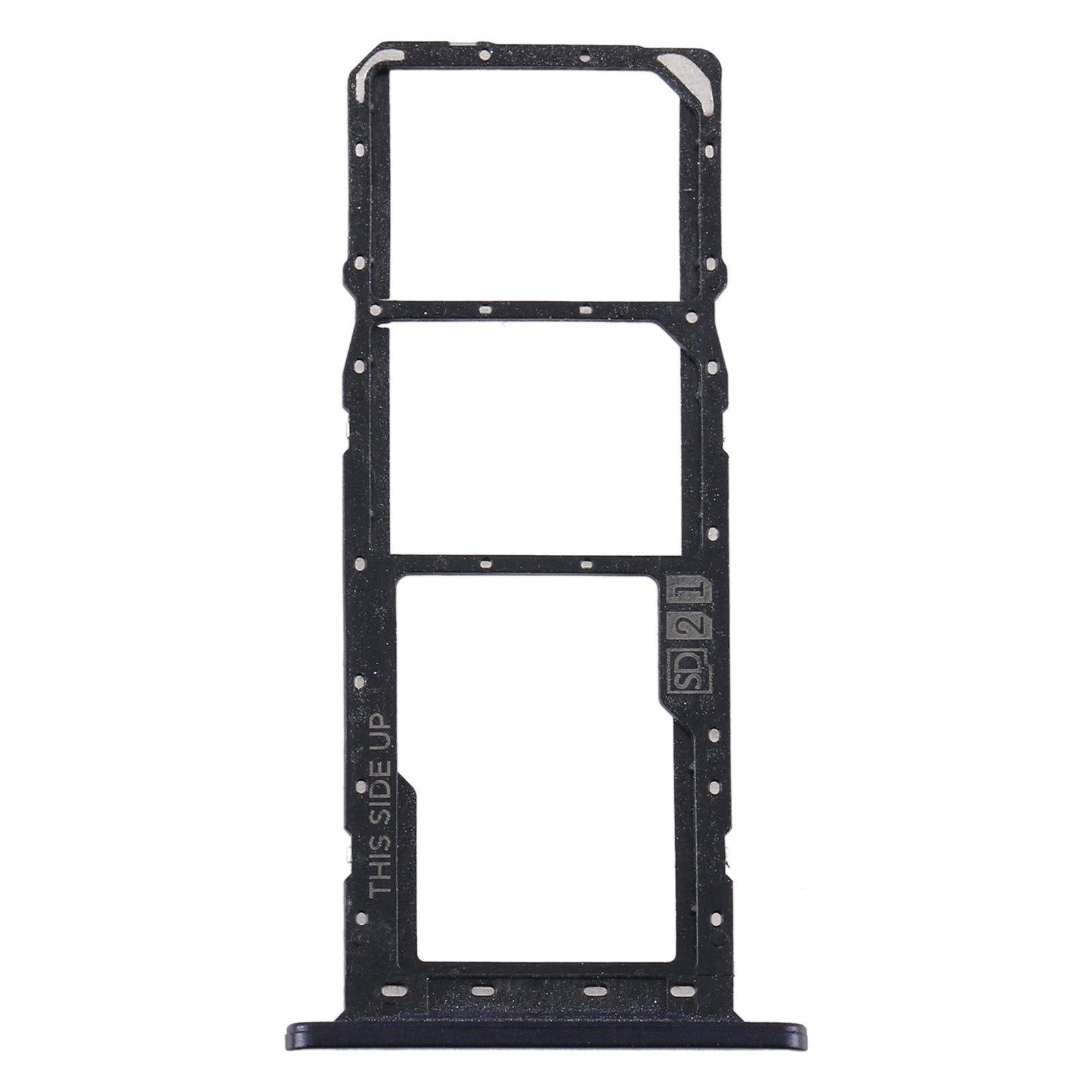 SIM Card Tray + SIM Card Tray + Micro SD Card Tray for Motorola Moto E6 Plus/Moto E6s (2020)/AGA0004/PAGA0004IN/PAGA0033IN/PAGA0033 (Black)