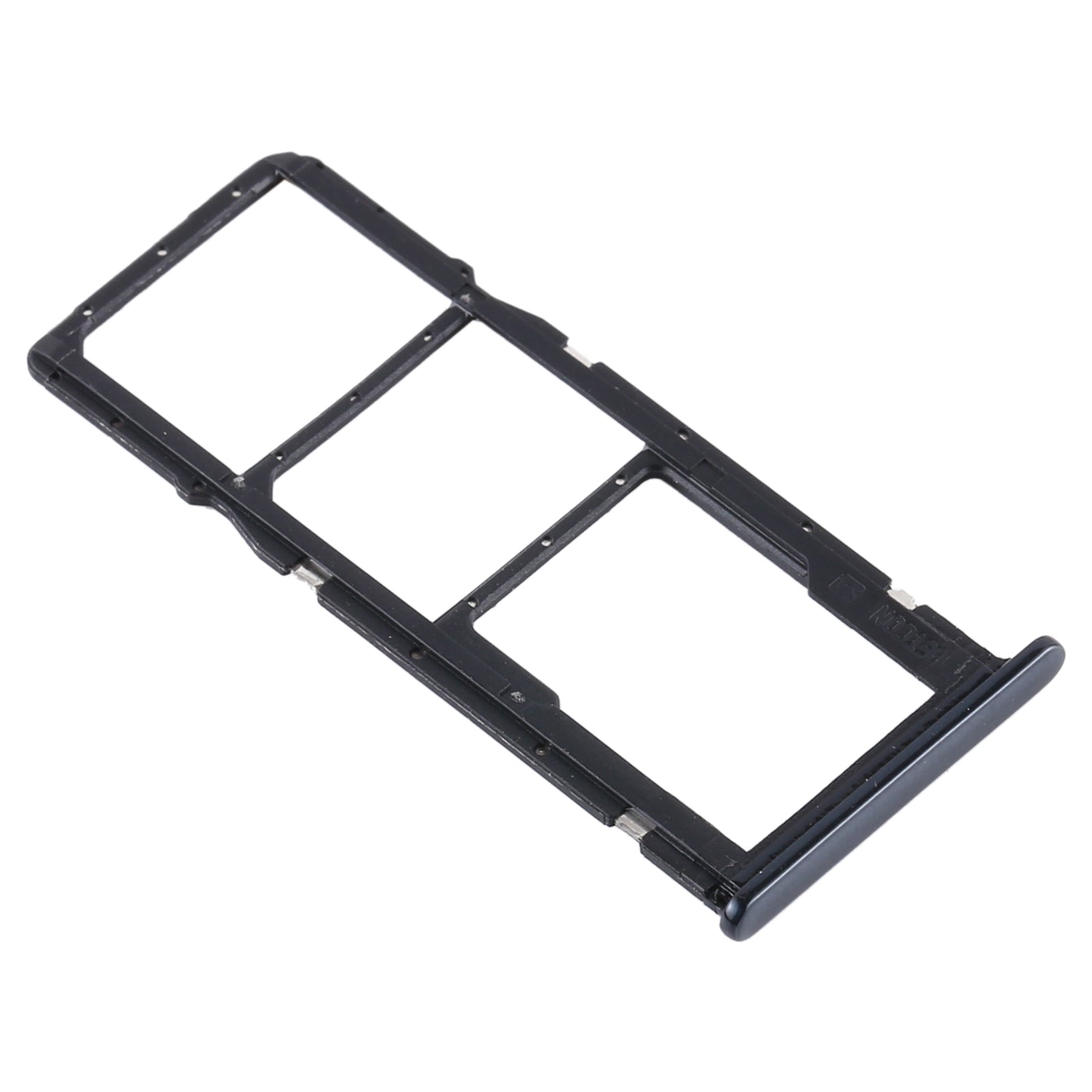 SIM Card Tray + SIM Card Tray + Micro SD Card Tray for Motorola Moto E6 Play/XT2029/XT2029-1(Black)