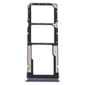 SIM Card Tray + SIM Card Tray + Micro SD Card Tray for Xiaomi Redmi Note 9 5G / Redmi Note 9T M2007J22G M2007J22C(Black)