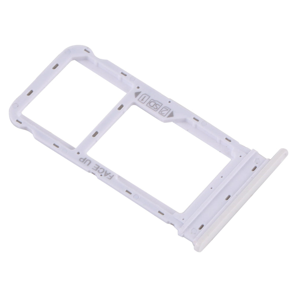 SIM Card Tray + Micro SD Card Tray for Motorola Moto G8 (White)
