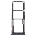 SIM Card Tray + SIM Card Tray + Micro SD Card Tray for Xiaomi Poco M3 M2010J19CG M2010J19CI (Black)