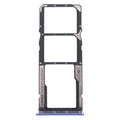 SIM Card Tray + SIM Card Tray + Micro SD Card Tray for Xiaomi Poco M3 M2010J19CG M2010J19CI (Blue)